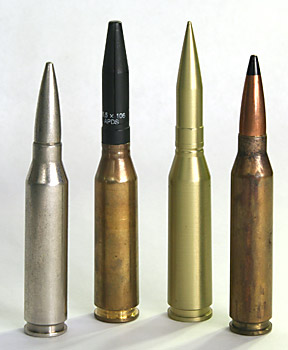 FN BRG-15 cartridge exhibit.