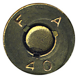 .50 BMG AP (Plate Test)  United States F A 40 head view.