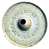 20 x 110mm USN Dummy MK 100 United States 20MM-MK5. MOD.0 RNO . 10 . 65 . head view.