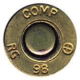 7.62mm NATO Ball (Match)  United Kingdom ⊕ 98 RG COMP head view.
