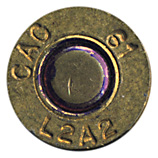 7.62mm NATO Ball L2A2 New Zealand CAC 61 L2A2 head view.