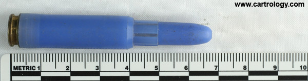 7.62mm NATO Plastic Training  West Germany 7,62x51 DAG-75-46 profile view.