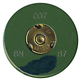 25 x 137mm KBA TP  United Kingdom BM 007 87 (on primer assembly) SF 072-85 head view.