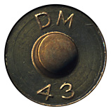 .50 BMG Dummy M2 United States DM 43 head view.