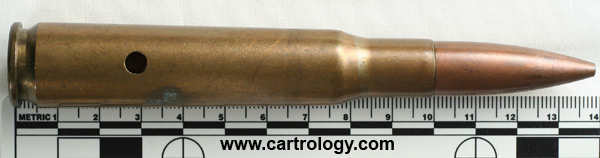 .50 BMG Dummy M2 United States DM 43 profile view.