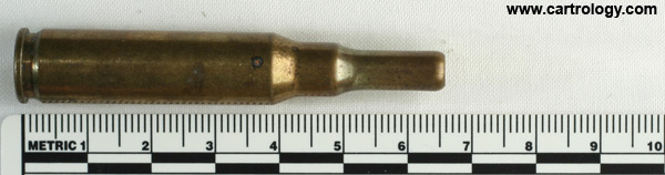 7.62mm NATO Blank M82 United States ⊕ WCC 63 profile view.