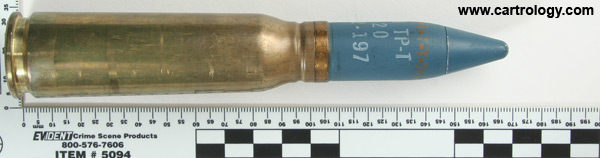 20 x 102mm TP-T M220 United States profile view.