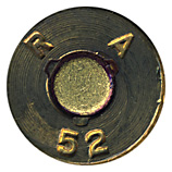 .50 BMG Ball  United States R A 52 head view.