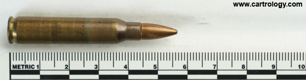 5.56 x 45mm Ball  Singapore GB B .223 profile view.