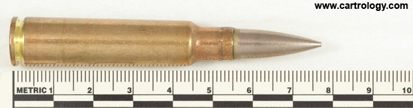 7.5 x 55mm Schmidt-Rubin Ball  Switzerland D 8 T 62 profile view.