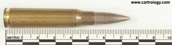 7.5 x 54mm MAS Ball M1929-C France TE 54 P 3 profile view.