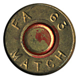7.62mm NATO Frangible  United States FA 63 MATCH head view.