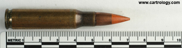 7.62mm NATO Tracer M62 United States ⊕ TW 68 profile view.