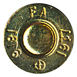 7.62mm NATO Dummy Tombstone United States FA 1977 ⊕ 1816 head view.