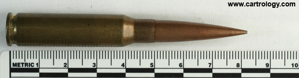 7.62mm NATO Ball CETME Spain P 61 7.6 profile view.