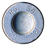 7.62mm NATO Dummy L3A1 United Kingdom RG 56 L3A1 7.62 head view.