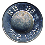 7.62mm NATO Dummy L3A1 United Kingdom RG 56 L3A1 7.62 head view.