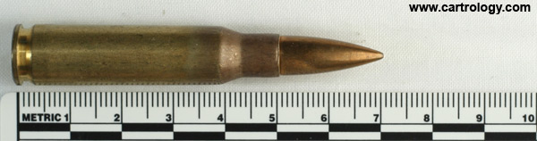 7.62mm NATO Ball  Netherlands ⊕ NWM 27-63 profile view.