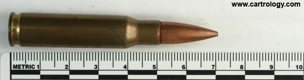 7.62mm NATO Ball M80 United States ⊕ FC 59 profile view.