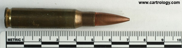 7.62mm NATO Ball M80 United States ⊕ FC 61 profile view.