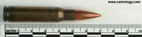 7.62mm NATO Ball M80 United States W C C 7 9 profile view.