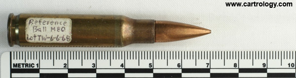 7.62mm NATO Ball (Standard) M80 United States ⊕ TW 68 profile view.