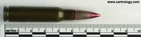 7.62mm NATO Tracer  France VE 54 FY 2 profile view.