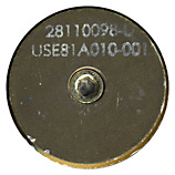 30 x 173mm GAU-8/A Dummy PGU-16/B United States 28110098-D USE81A010-001 head view.