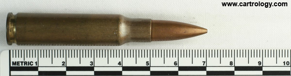 7.62mm NATO Ball  Chile NA F. TO 77 profile view.