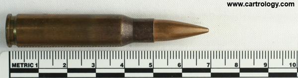 7.62mm NATO Ball  Sweden SM 6 NATO 3 profile view.