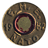 7.62mm NATO Ball  Chile 19 F.M.E. 62 NATO head view.