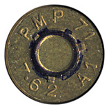 7.62mm NATO Ball A1 South Africa PMP 71 7.62 A1 head view.