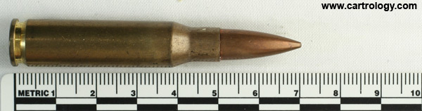 7.62mm NATO Ball A1 South Africa PMP 71 7.62 A1 profile view.