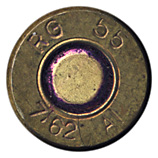 7.62mm NATO Ball L2A1 United Kingdom RG 55 A1 7.62 head view.
