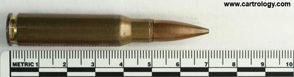 7.62mm NATO Ball L2A1 United Kingdom RG 55 A1 7.62 profile view.