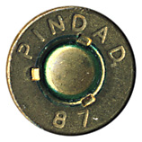 7.62mm NATO Ball  Indonesia PINDAD 87 head view.
