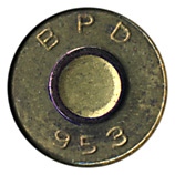7.62mm NATO Ball  Italy B P D 953 head view.