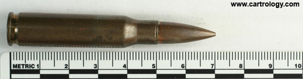 7.62mm NATO Ball  Colombia IM 72 profile view.
