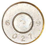 6.5 x 55mm Mauser Dummy  Sweden 6 027 9 head view.