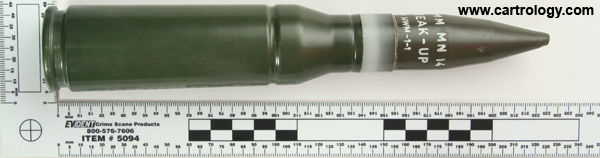 25 x 137mm KBA Break-Up MN14 Netherlands (PSW) 20 Oe 69 profile view.