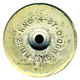 20 x 110mm USN Dummy MK103 MOD1 United States RNO.4.67. .20MM-MK5.MOD.0 head view.
