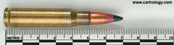 7.62mm NATO Tracer (Dim) XM276 United States ⊕ FA 68 profile view.