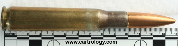 .50 BMG Ball  Singapore 50 JA profile view.