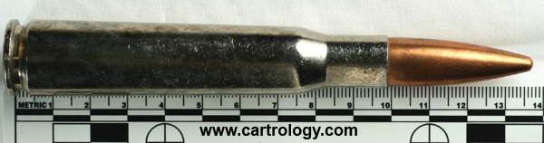 .50 BMG Dummy  France 12,7 SF 91 profile view.