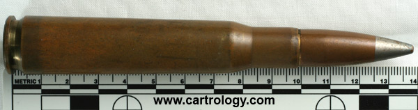 .50 BMG API  Belgium FN 52 12.7 profile view.