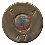 .50 BMG Ball  United States F A 47 head view.