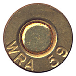 7.62mm NATO Duplex T314E3 United States WRA 59 head view.