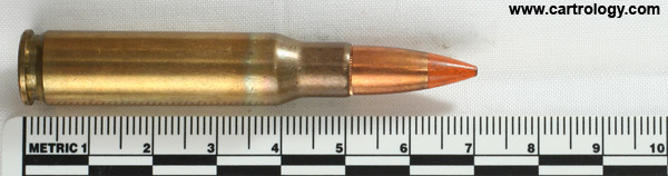 7.62mm NATO Tracer T102E1 United States F A 52 profile view.