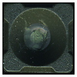 4.73 x 33mm Caseless Dummy DM10 West Germany  head view.