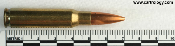 7.62mm NATO Ball (Match)  United States WCC 93 308 WIN profile view.